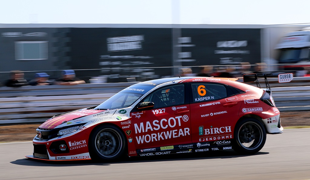 Kan den hurtige Honda kører Kasper H. Jensen holde sig i front.
(Foto: Motorsporten.dk)